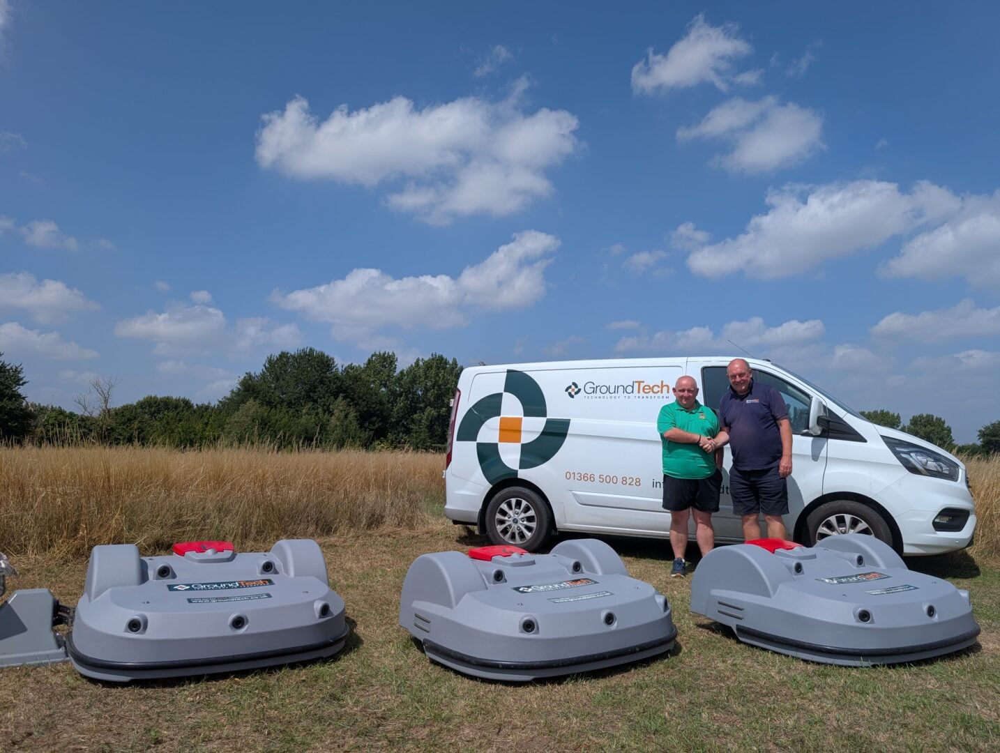 3 groundtech robotic golf ball collectors