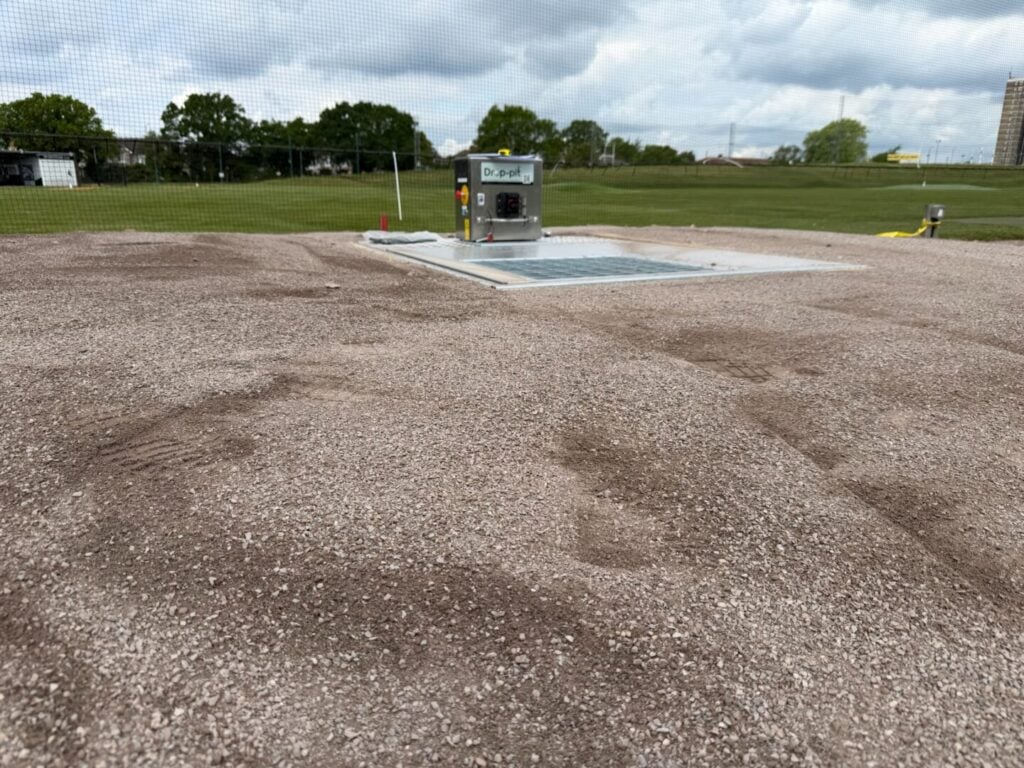 drop pit installation completed